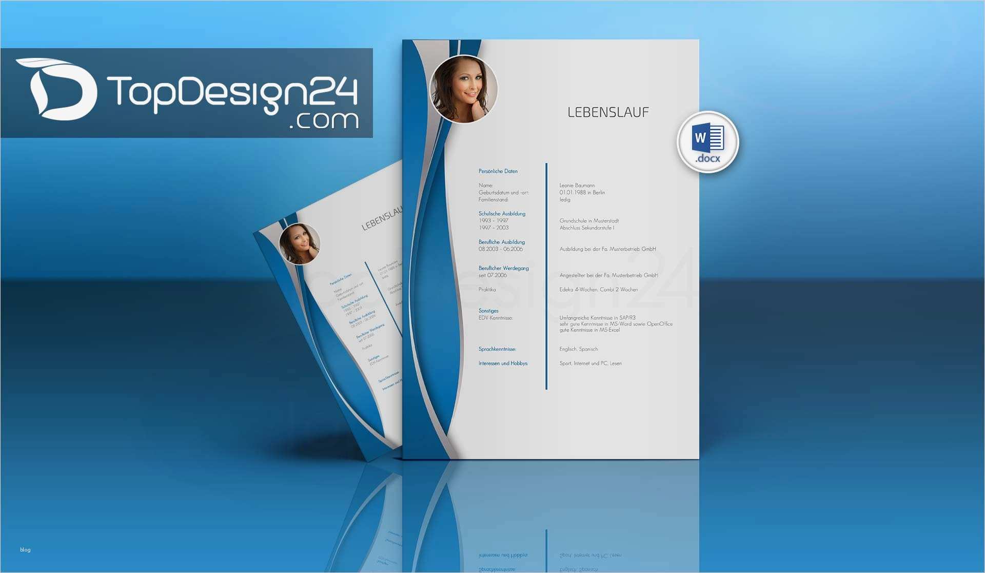 Bewerbung Design Vorlage Word Kostenlos Hübsch Bewerbung Layout topdesign24 Bewerbungsvorlagen