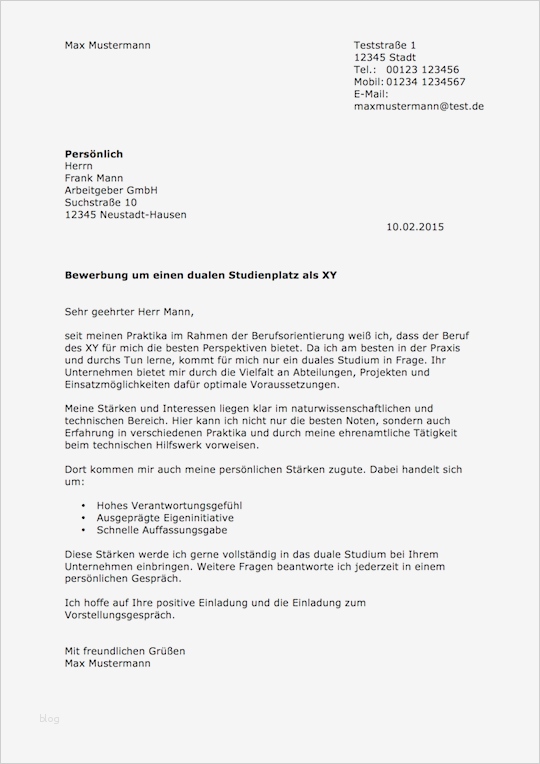 Bewerbung Duales Studium Vorlage Erstaunlich Bewerbungsschreiben Muster Bewerbungsschreiben Duales Studium