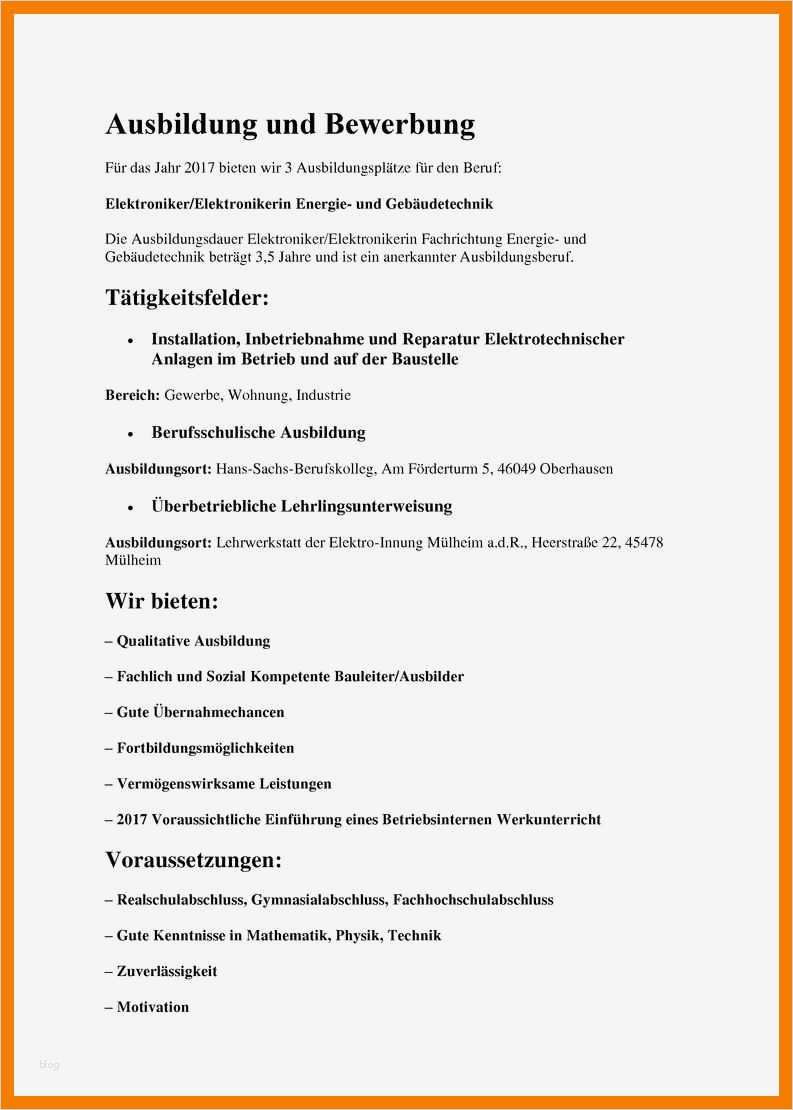 Bewerbung Elektroniker Vorlage Beste 7 Bewerbung Als Elektroniker