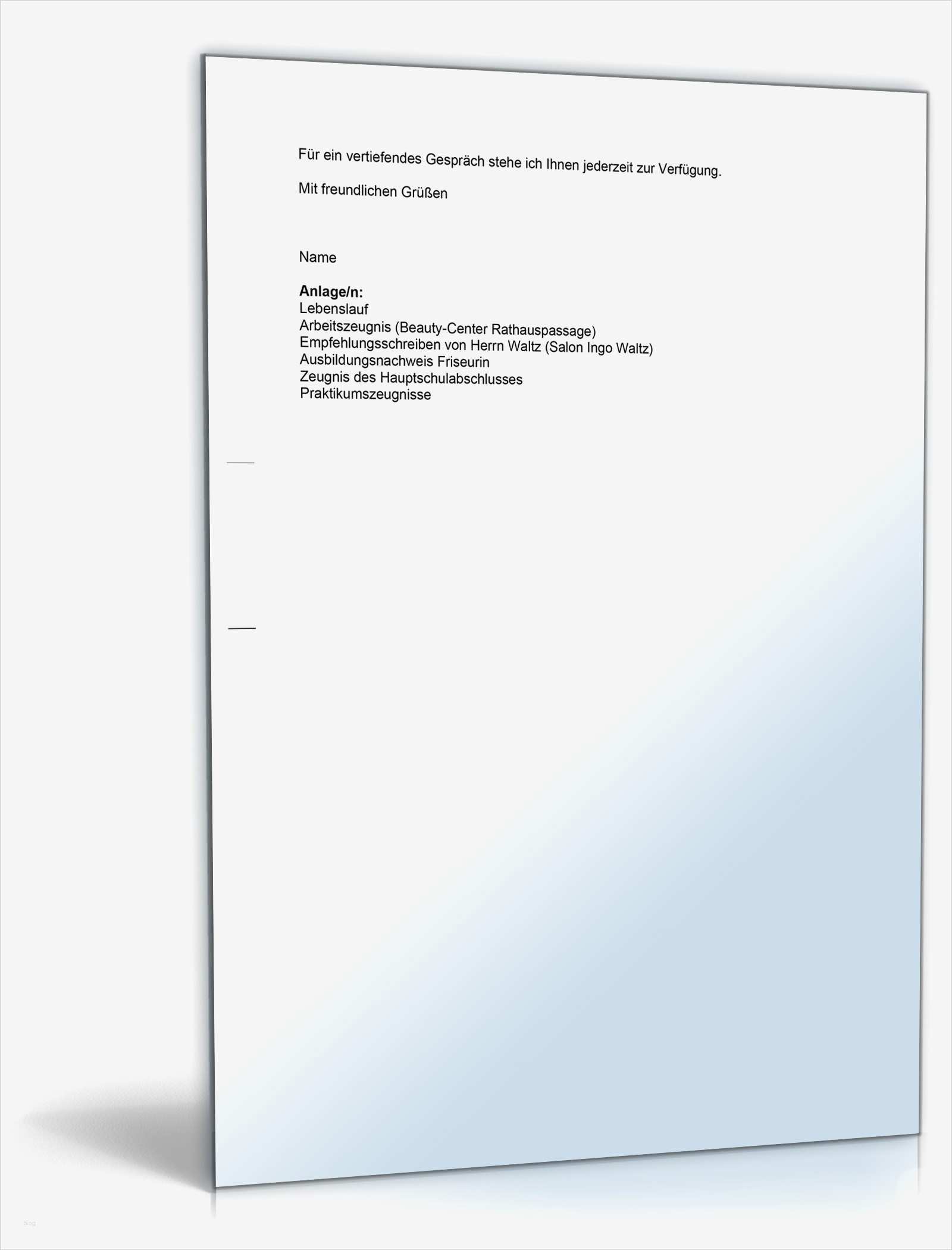 Bewerbung Friseur Vorlage Genial Anschreiben Bewerbung Friseurin