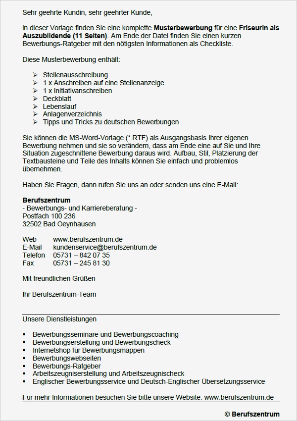 Bewerbung Friseur Vorlage Süß Bewerbung Ausbildung Zum Friseur sofort Download