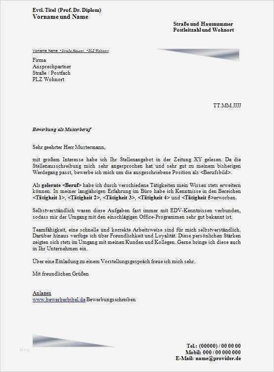 Bewerbung Für Ausbildung Vorlage Genial Bewerbung Für Ausbildung Vorlage Fabelhaft Bewerbung