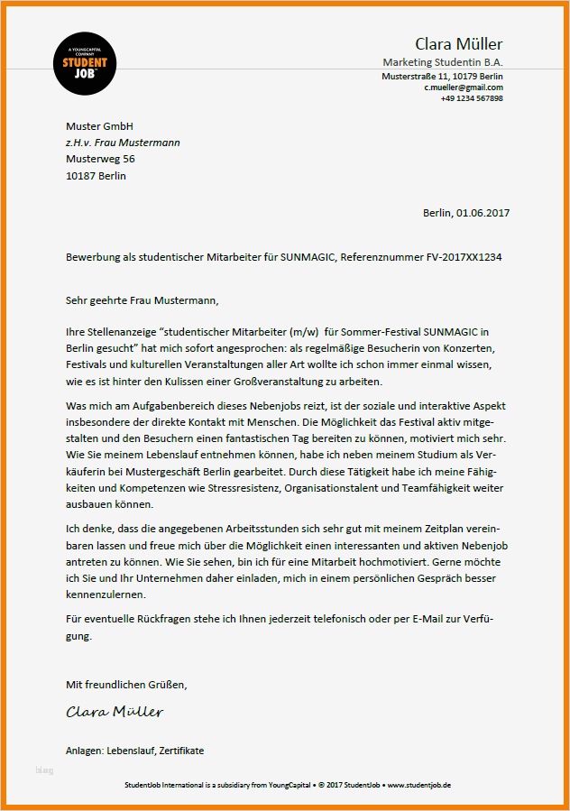 Bewerbung Für Ferienjob Schüler Vorlage Einzigartig 7 Anschreiben Ferienjob