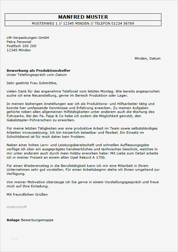 Bewerbung Geschäftsführer Vorlage Cool Anschreiben Bewerbung Produktion