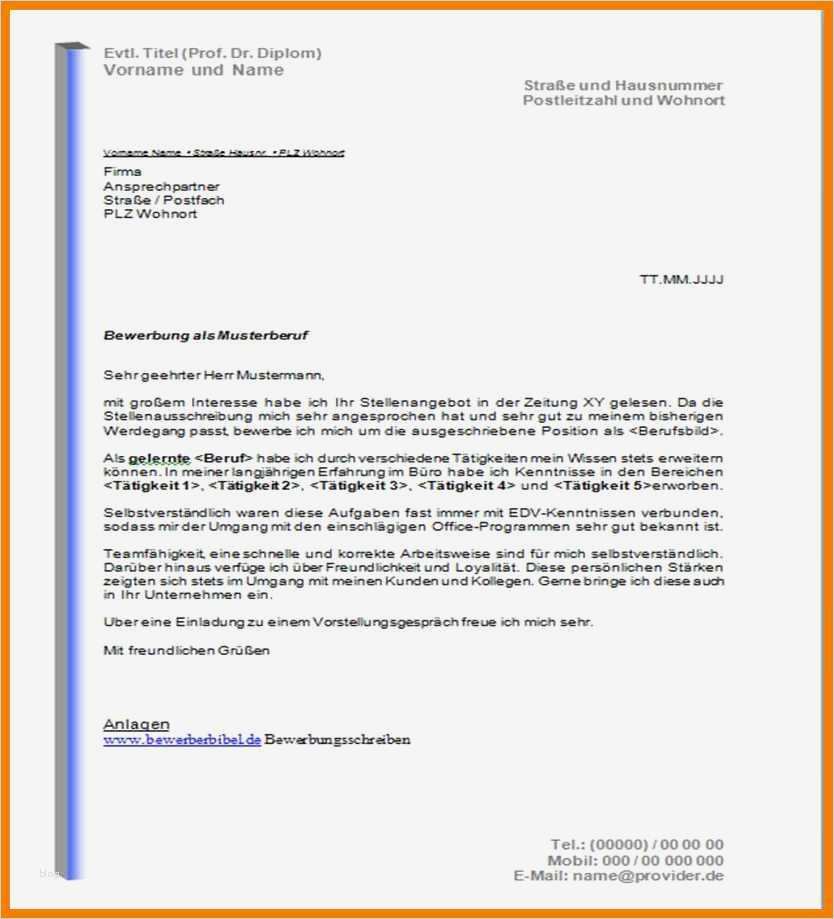 Bewerbung Geschäftsführer Vorlage Erstaunlich 6 Bewerbung Muster
