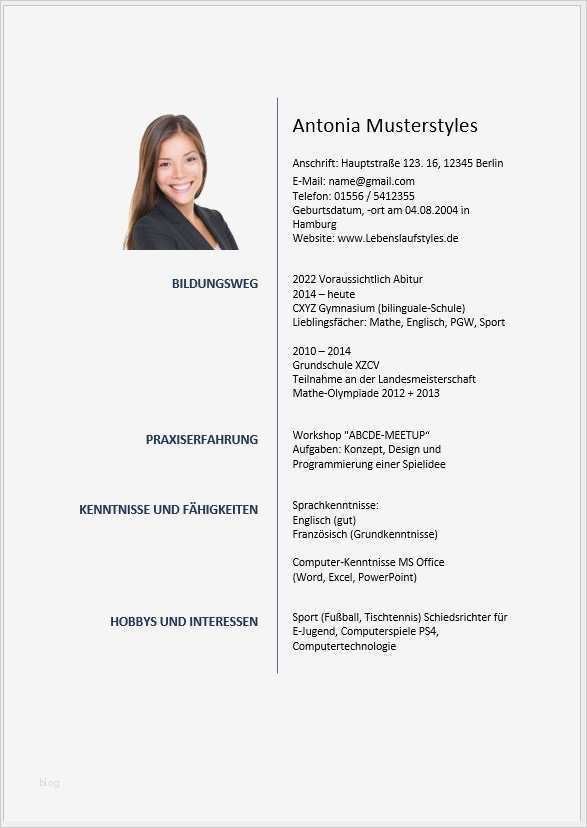 Bewerbung Grundschule Vorlage Fabelhaft Bewerbung Schülerpraktikum