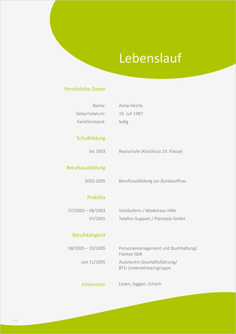 Bewerbung Lebenslauf Vorlage Erstaunlich Bewerbung Als Muster