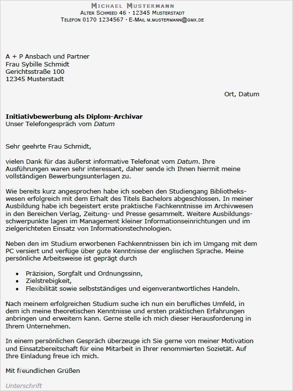 45 Cool Bewerbung Medizinische Fachangestellte Vorlage Bilder 2 Bewerbung Diplom Archivar Berufseinsteiger Sofort