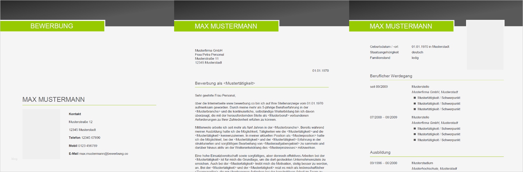 Bewerbung & Lebenslauf – Muster Vorlagen & Tipps Blo o