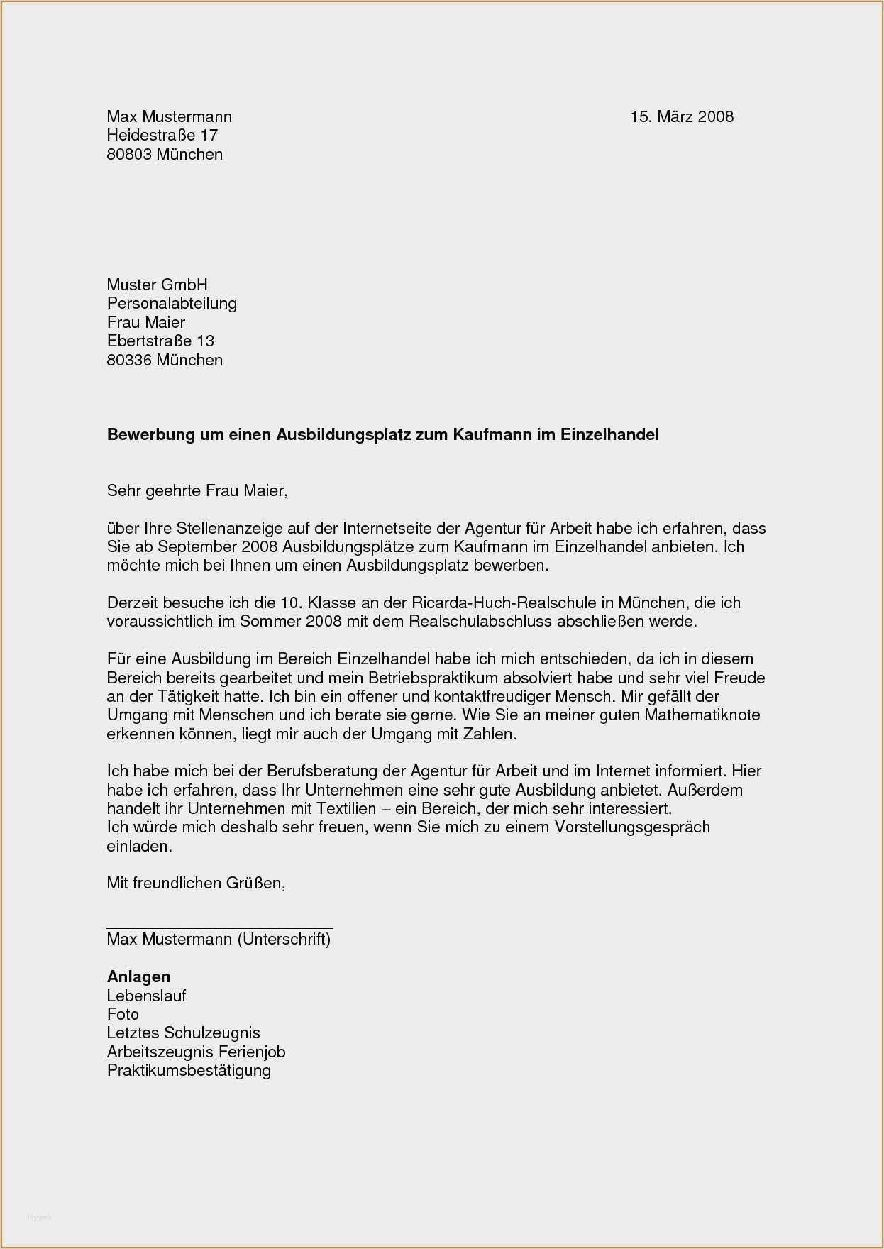 Bewerbung Ohne Stellenangebot Vorlage Elegant Bewerbungsschreiben Vorlage Verkäuferin Ohne Erfahrung
