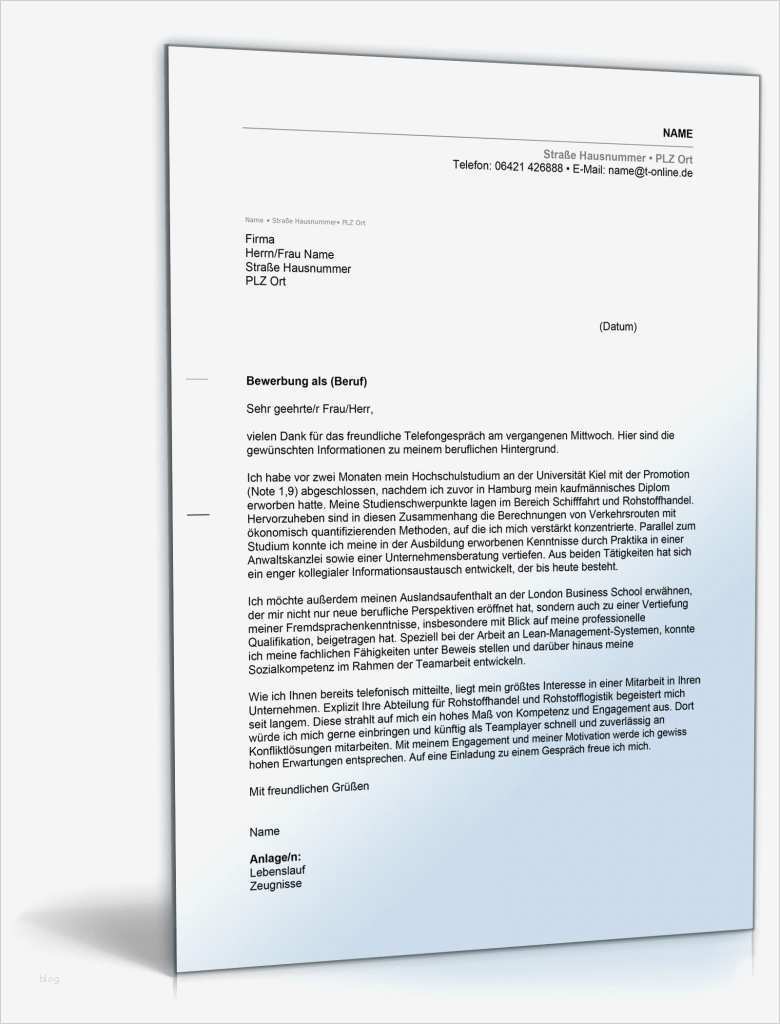 Bewerbung Ohne Stellenangebot Vorlage Großartig Anschreiben Bewerbung Arbeitsplatz Hochschulabsolvent