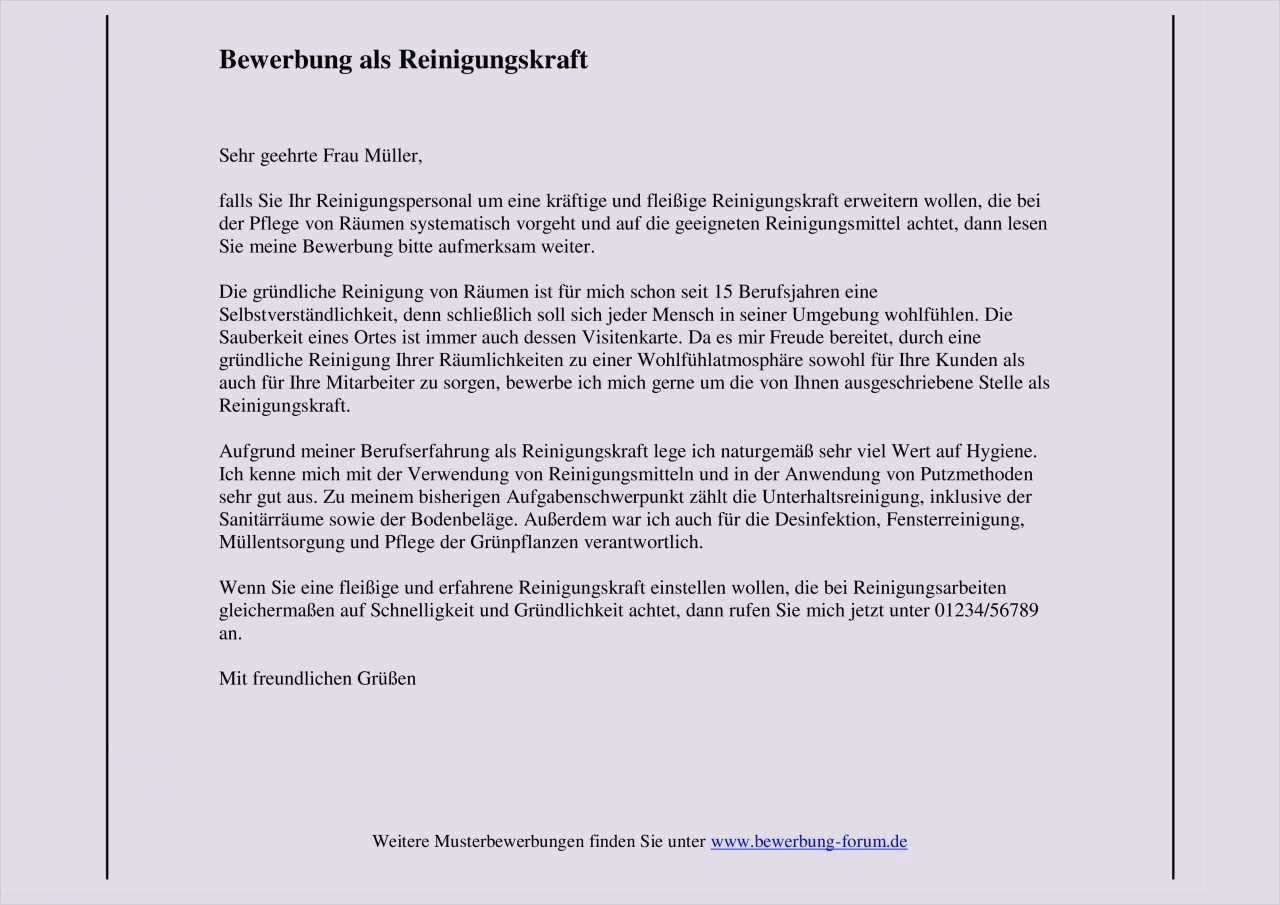 Bewerbung Praktikum Altersheim Vorlage Best Of Bewerbung Um Eine Teizeitstelle Als Reinigungskraft