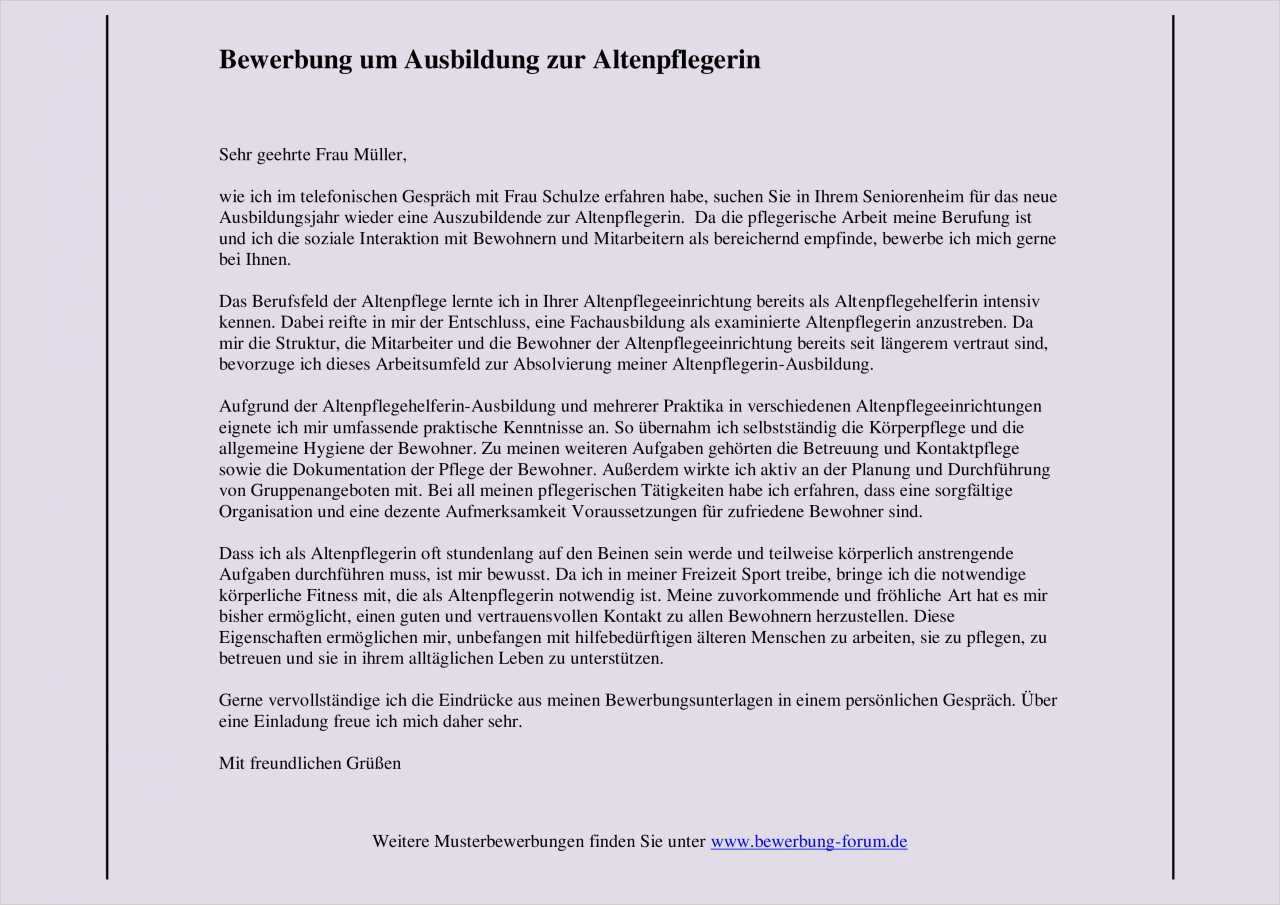 Bewerbung Praktikum Altersheim Vorlage Inspiration Ausbildung Zur Altenpflegerin Ausbildungswechsel