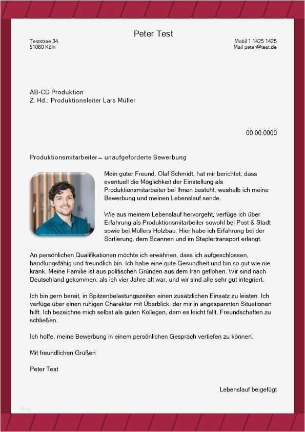 Bewerbung Produktionsmitarbeiter Vorlage Best Of Produktionsmitarbeiter M W Cv & Bewerbung