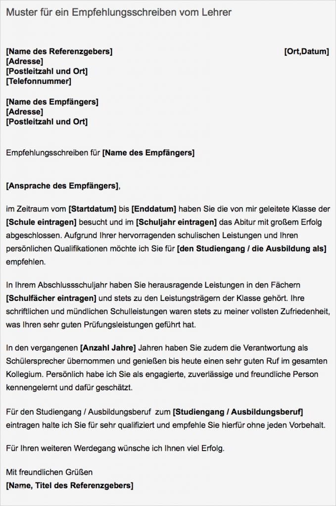 Bewerbung Schülerpraktikum Grundschule Vorlage Hübsch Muster Kostenlos Empfehlungsschreiben Vom Lehrer
