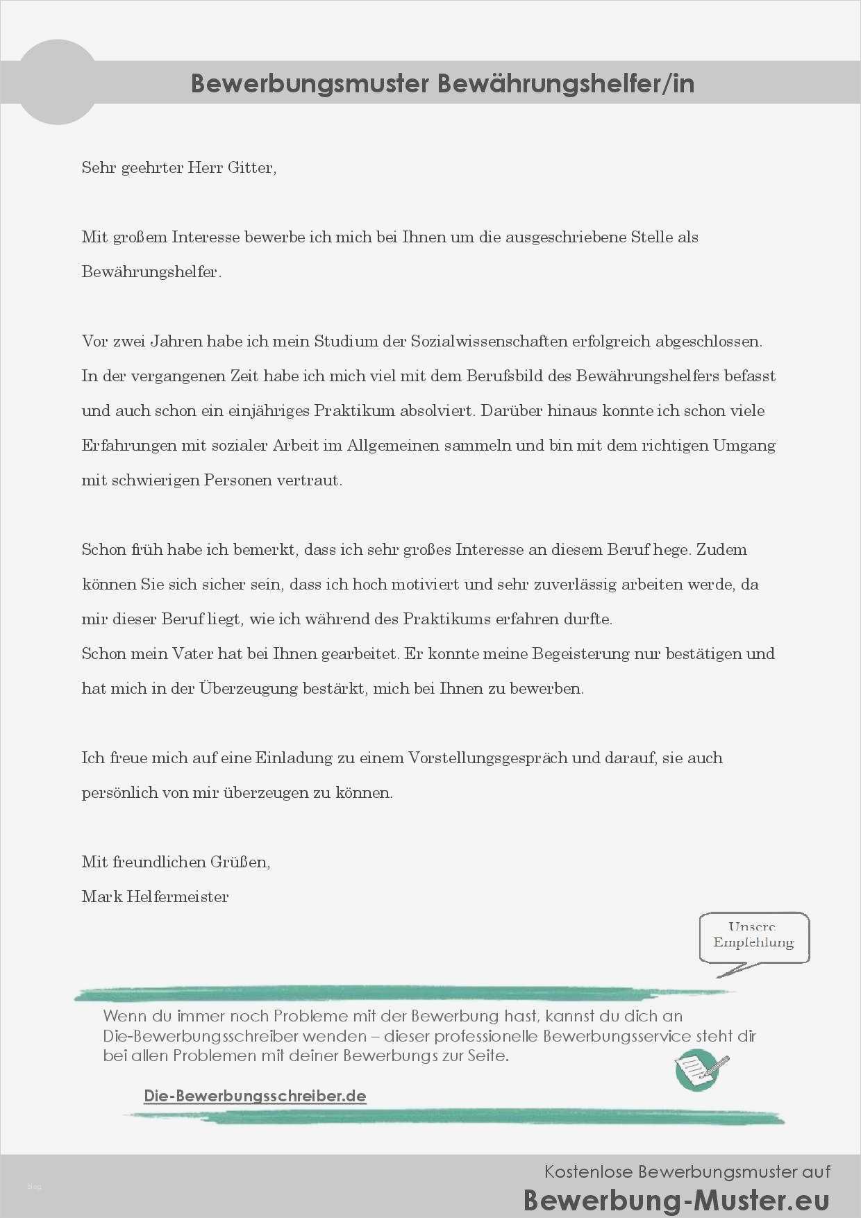 Bewerbung sozialpädagogische assistentin Vorlage Süß Kostenlose Bewerbungsvorlage Bewährungshelfer In