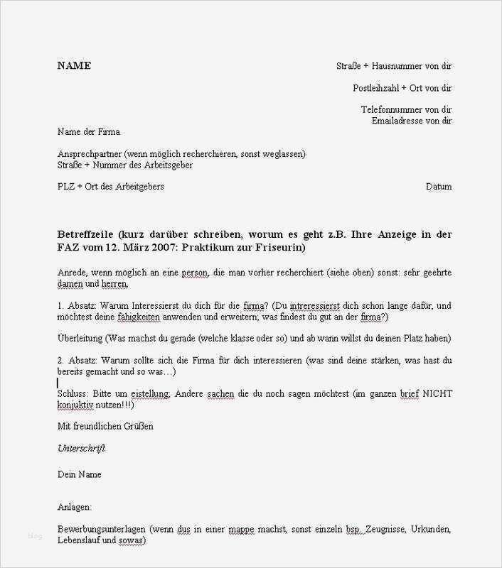 Bewerbung sozialpraktikum Vorlage Elegant 8 Bewerbung Praktikum Sch 252 Ler 8 Klasse Business