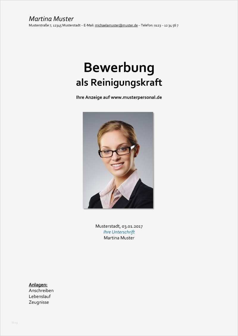 Bewerbung Subunternehmer Vorlage Best Of Bewerbung Reinigungskraft Kostenlose Muster Vorlagen