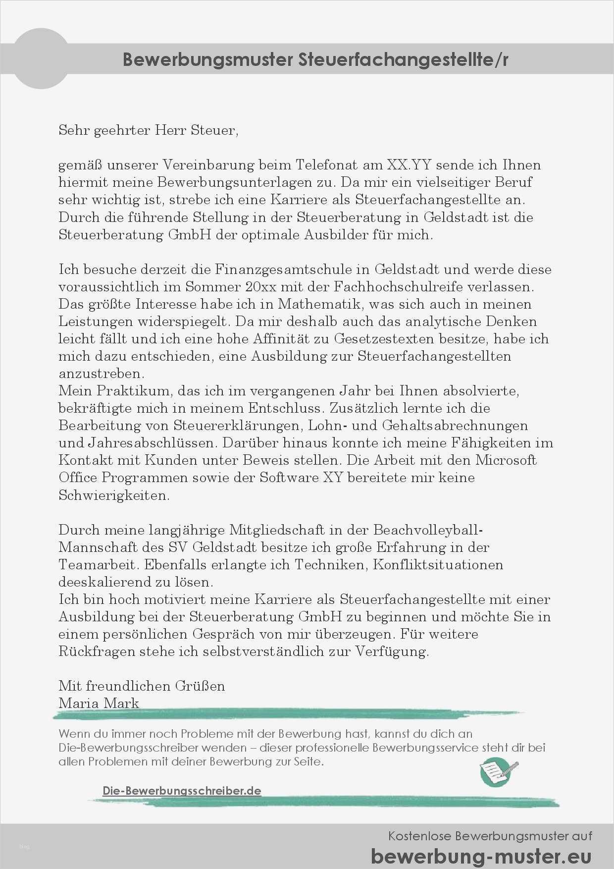 Bewerbung Technischer Zeichner Vorlage Gut Professionelle Bewerbungsvorlage Für Steuerfachangestellte