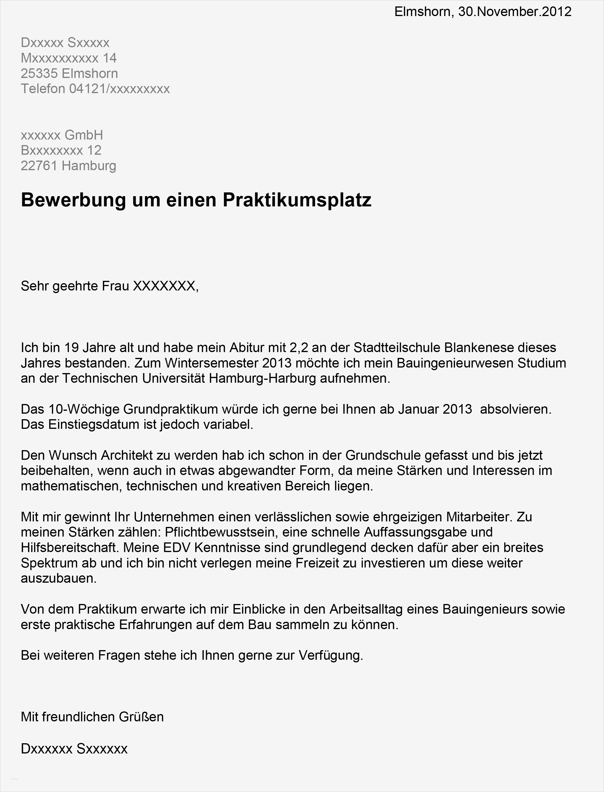Bewerbung Um Ein Praktikum Vorlage Angenehm Fsj Bewerbung Schreiben Lebenslauf
