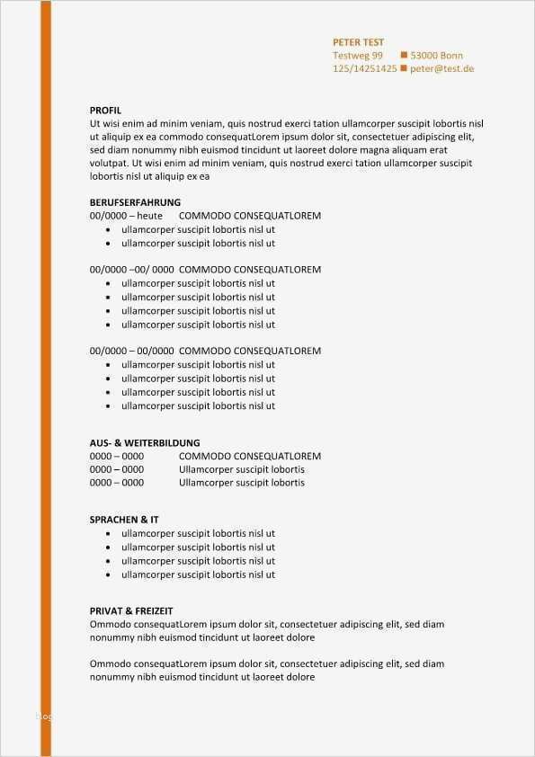 Bewerbung Und Lebenslauf Vorlage Fabelhaft Vorlage Bewerbung Und Lebenslauf Mit orange Linie Cv