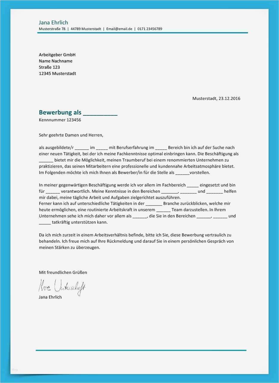 Bewerbung Vorlage Elegant Bewerbungsvorlage Klassisch Kostenloser Download