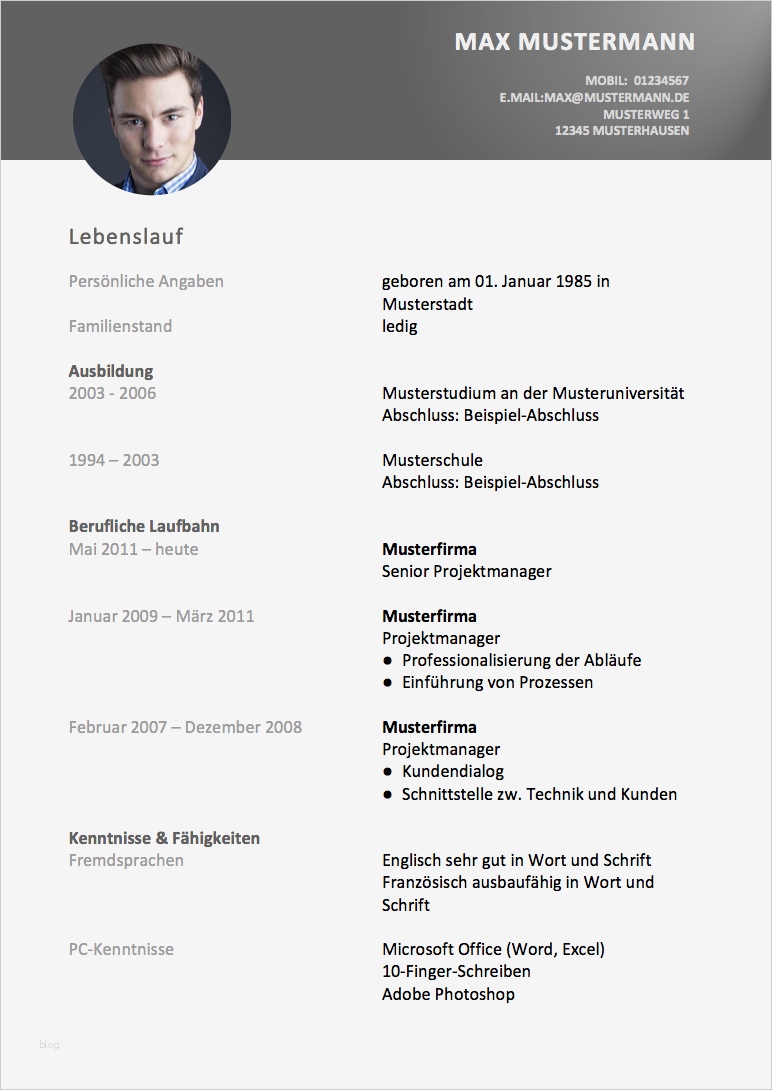 Bewerbung Vorlagen Cool Lebenslauf Vorlage Meinebewerbung