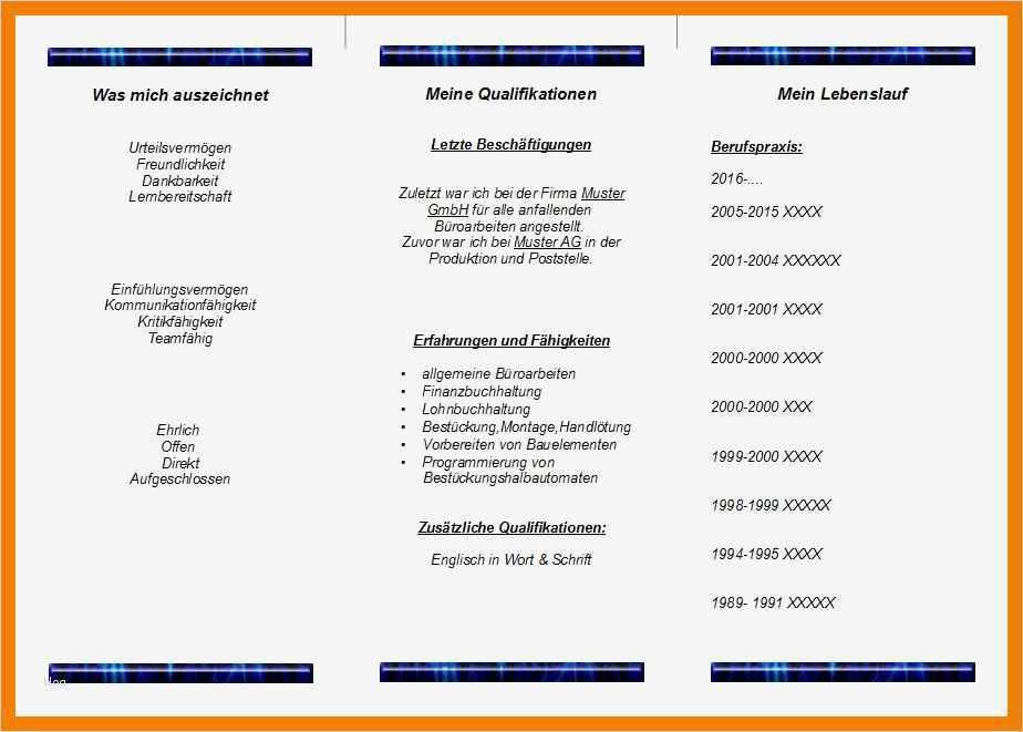 Bewerbungsflyer Vorlage Elegant 9 Bewerbungsflyer Muster