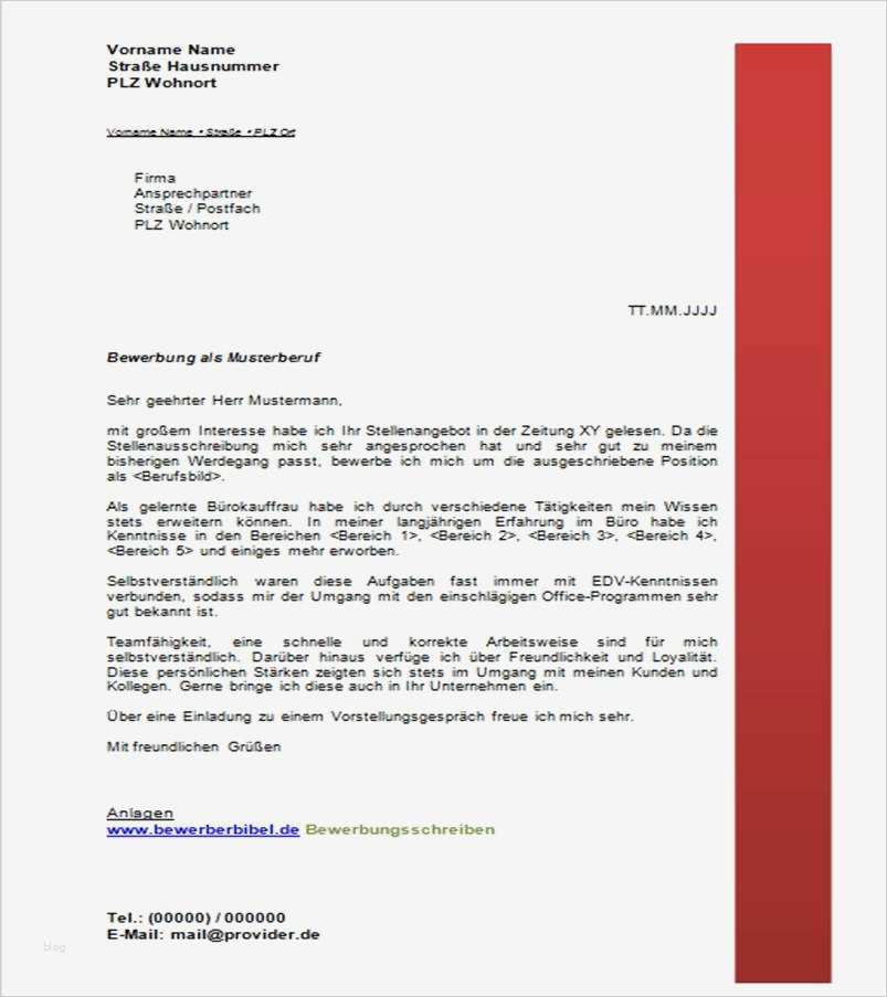 Bewerbungsschreiben Muster Vorlage Best Of Bewerbungsschreiben Muster Vorlage Beispiel En