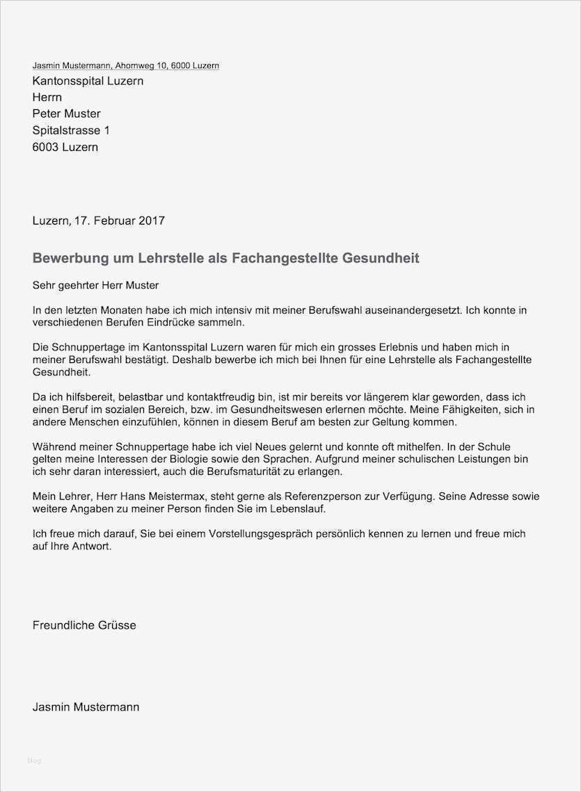 Bewerbungsschreiben Vorlage 2017 Süß Bewerbungsschreiben Lehrstelle Vorlage – Muster Vorlage