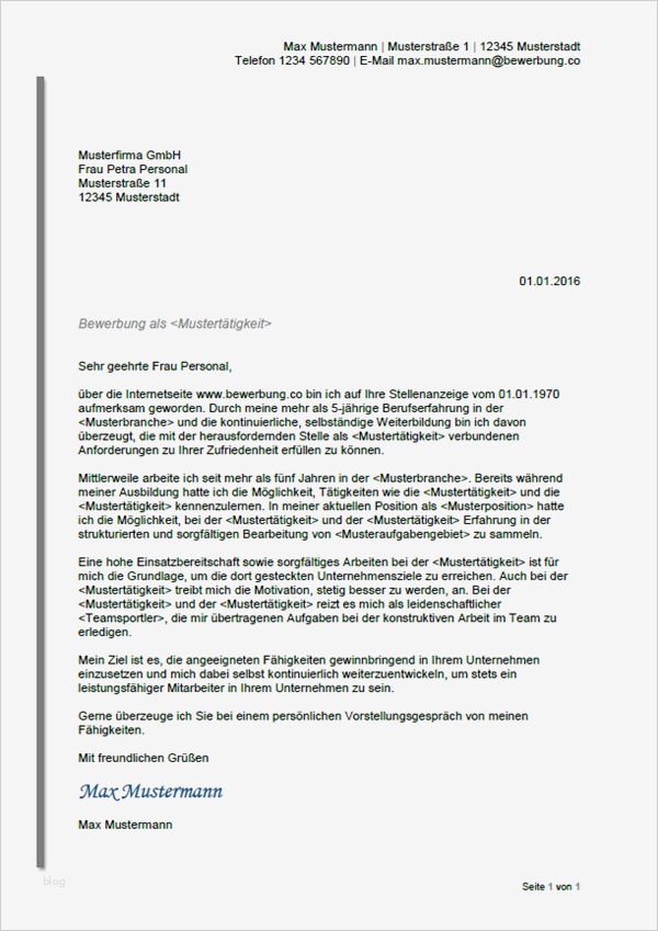 Bewerbungsschreiben Vorlage Best Of Muster Bewerbungsschreiben Bewerbungsanschreiben 2018