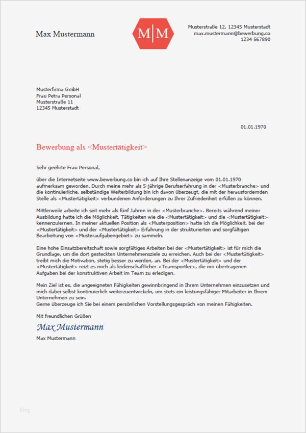 Bewerbungsschreiben Vorlage Einzigartig Bewerbungsanschreiben 2018 Bewerbung
