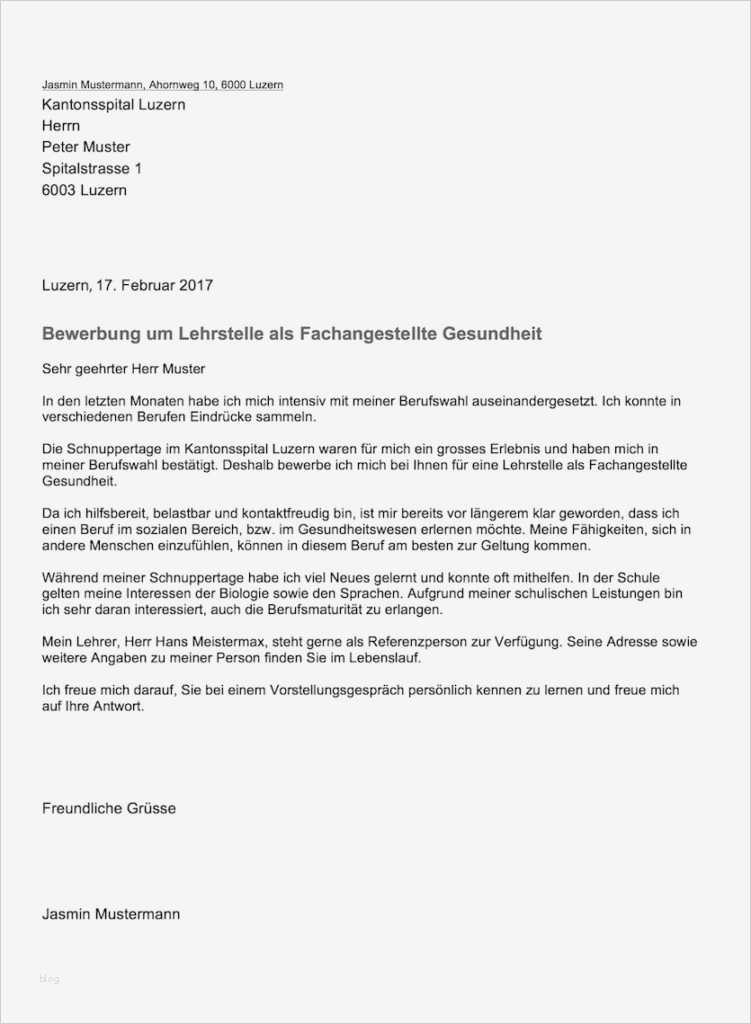Bewerbungsschreiben Vorlage Wunderbar Bewerbungsschreiben Lehrstelle Vorlage