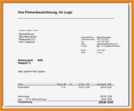 Bewerbungsschreiben Word Vorlage Cool 6 Privatrechnung Vorlage Word