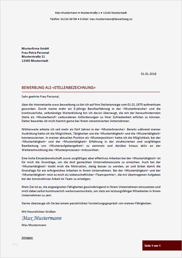 Bewerbungstext Vorlage Genial Bewerbungsanschreiben Vorlage 37 Bewerbung
