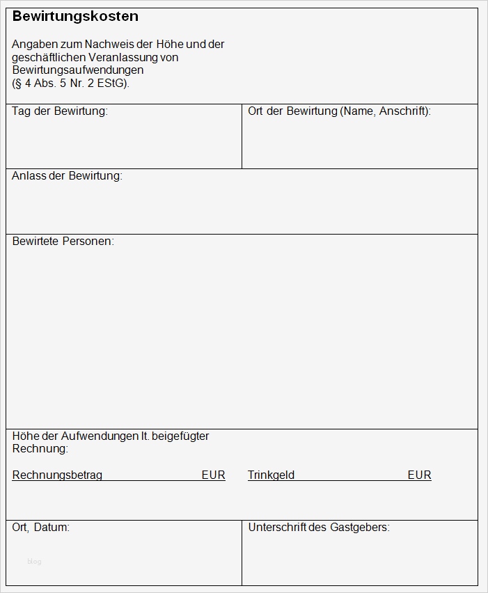Bewirtungsbeleg Vorlage Beste Bewirtungsbeleg Ausfüllen Vorlagen Beispiele Und