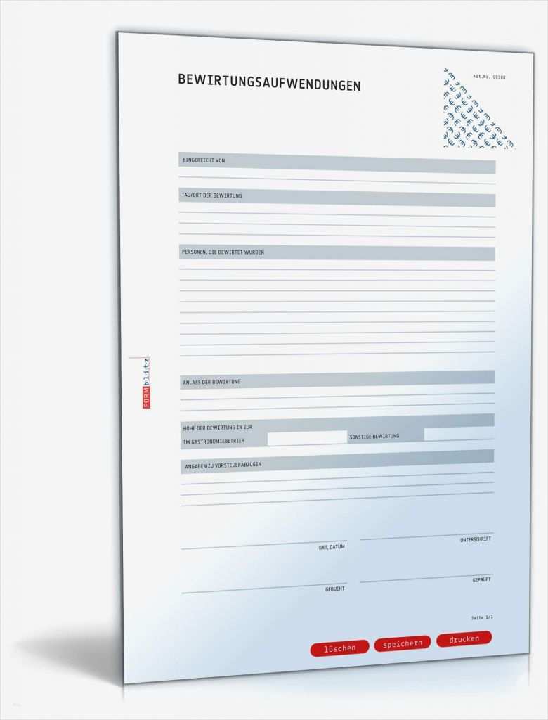 Bewirtungsbeleg Vorlage Inspiration Bewirtungsbeleg