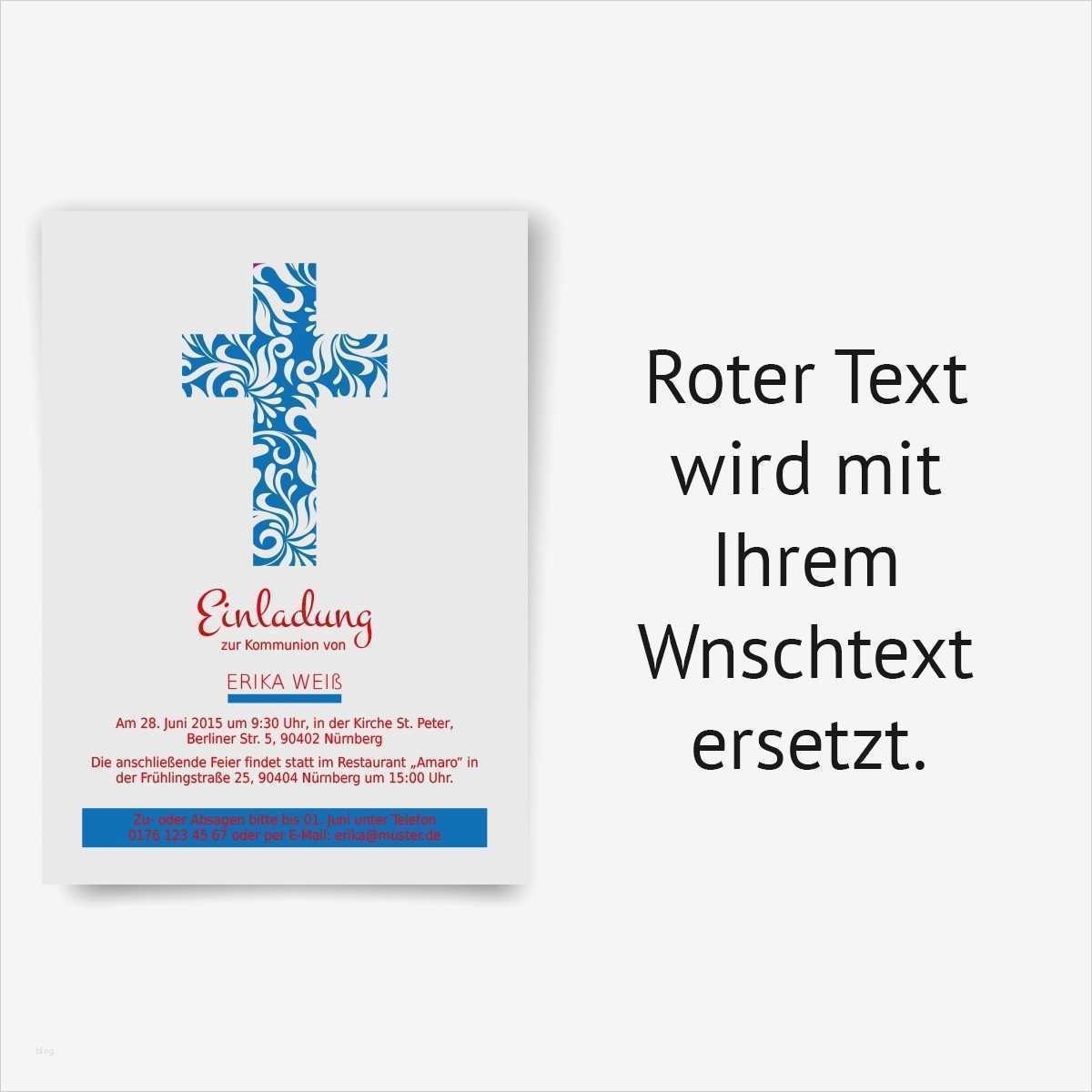 Bier Etikett Vorlage Beste Einladungskarten Zur Kommunion Als Blumenkranz In Blau