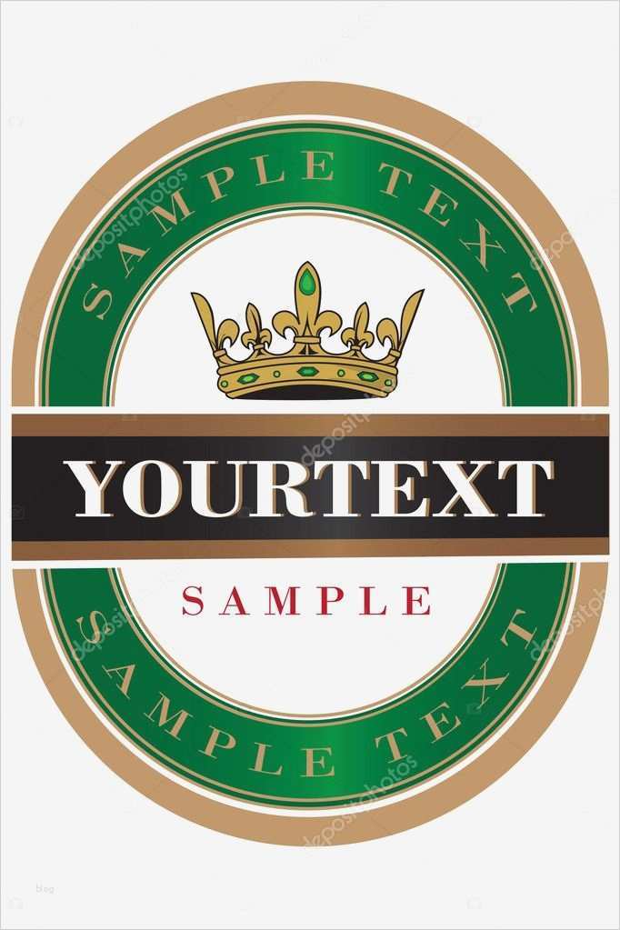 Bier Etikett Vorlage Beste Grünes Bier Etikett — Stockvektor © Nenadsarac