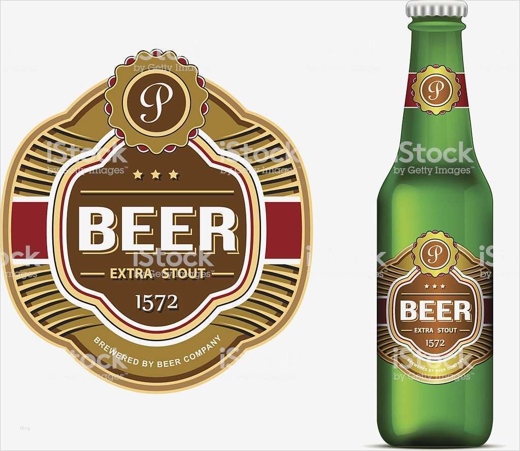 Bier Etikett Vorlage Elegant Bier Etikett Vorlage Vektor Illustration