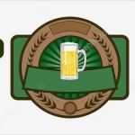 Bier Etikett Vorlage Großartig Bier Etikett Emblem Set — Stockvektor