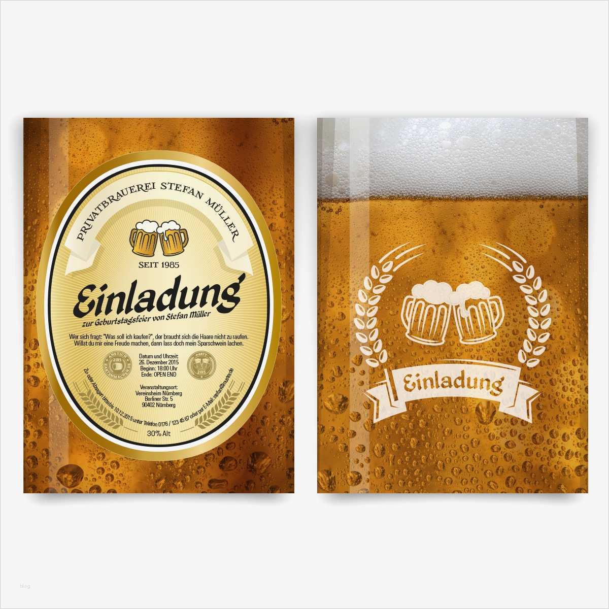 Bier Etikett Vorlage Inspiration Einladungskarten Zum Geburtstag Als Bieretikett Bier