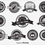 Bier Etikett Vorlage Kostenlos Erstaunlich Retro Stil Etiketten Bier