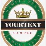 Bier Etikett Vorlage Kostenlos Luxus Grünes Bier Etikett — Stockvektor © Nenadsarac