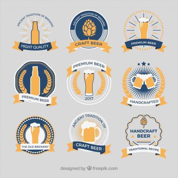 Bier Etikett Vorlage Kostenlos Wunderbar Retro Stil Etiketten Bier