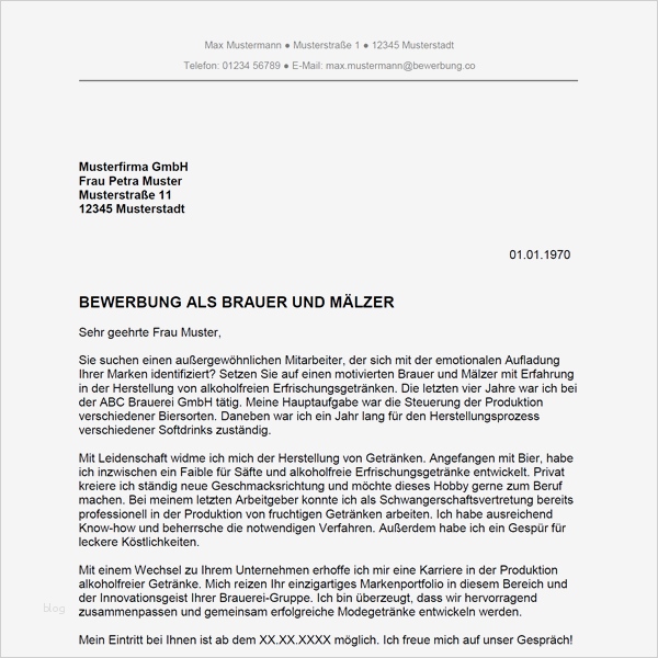 Bier Etikett Vorlage Word Schön Bewerbung Als Brauer Und Mälzer Brauerin Und Mälzerin