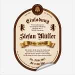 Bieretiketten Vorlage Genial Bier Flaschenetikett Als Einladung Hopfen In Braun Mit
