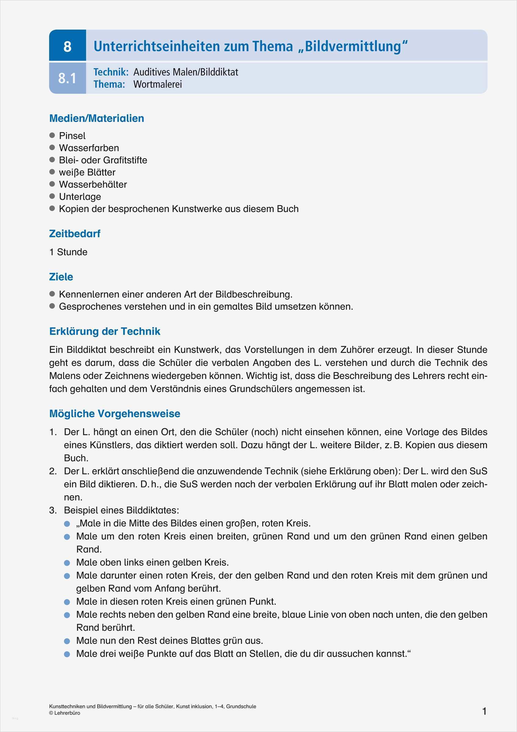 7 Luxus Bilddiktat Vorlage Foto 2 Arbeitsblätter · Grundschule · Lehrerbüro