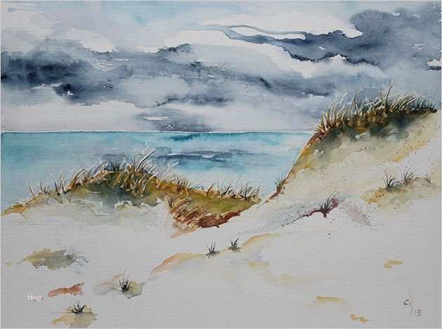 Bilder Acryl Vorlagen Erstaunlich An Der Schönen nordsee Aquarell Von Machart Bettina