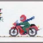 Bilder Sticken Vorlagen Hübsch Motorradfahrer Kreuzstich Stickvorlage Zum Sticken